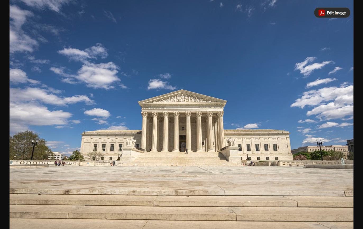 The U.S. Supreme Court building, which is weighing whether to hear Johnson v. Jacobson, the reciprocity case