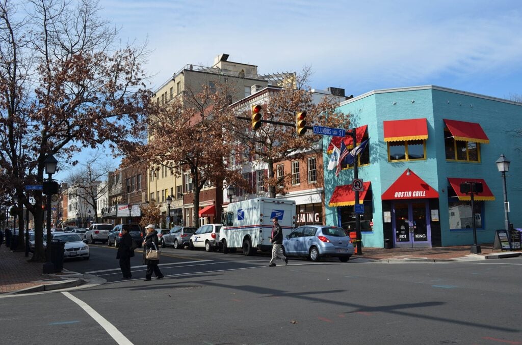 King Street in Old Town Alexandria, Virginia